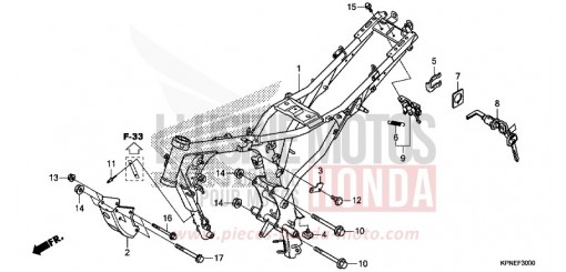 CARROSSERIE DE CHASSIS GLR1251WHH de 2017